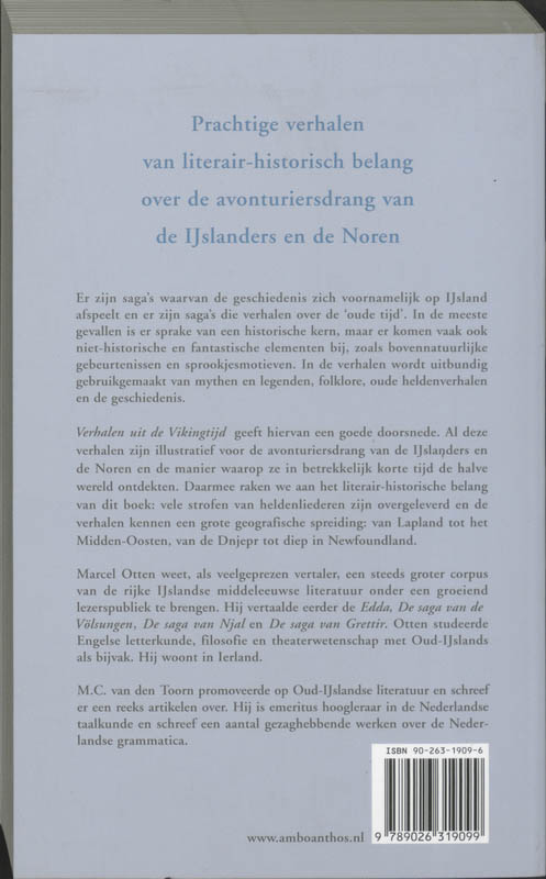 Achterkant van Verhalen uit de vikingtijd