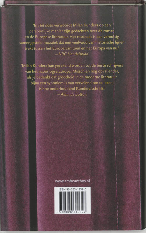 Achterkant van Het doek