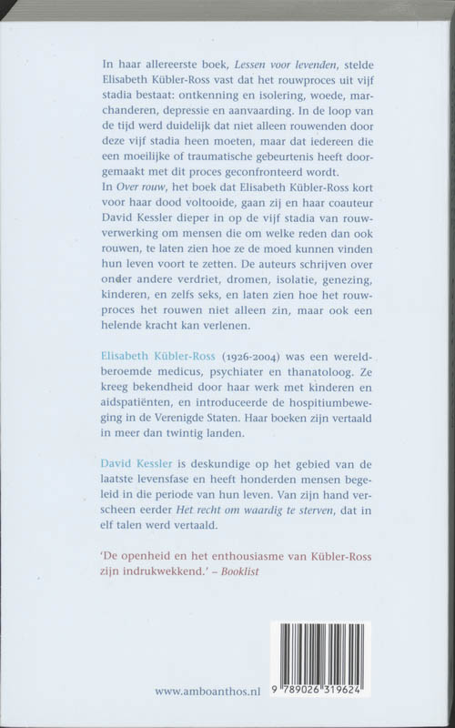 Achterkant van Over rouw
