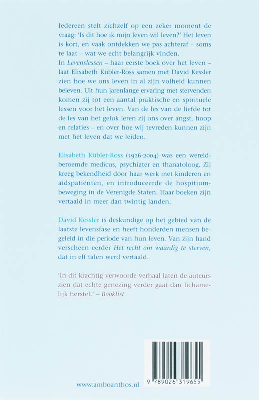 Achterkant van Levenslessen
