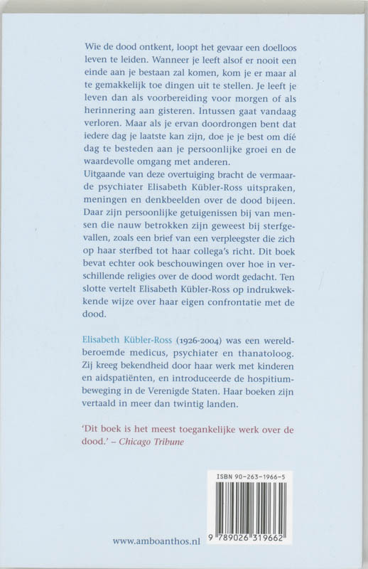 Achterkant van Dood
