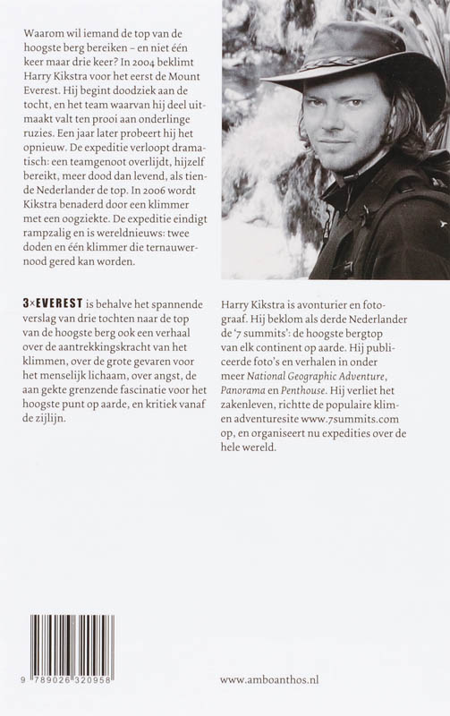 Achterkant van 3x Everest
