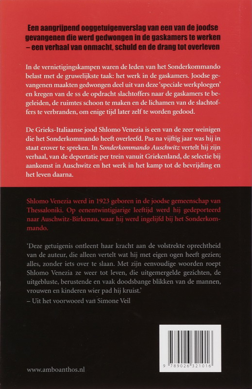 Achterkant van Sonderkommando Auschwitz