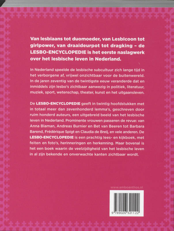 Achterkant van Lesbo-encyclopedie
