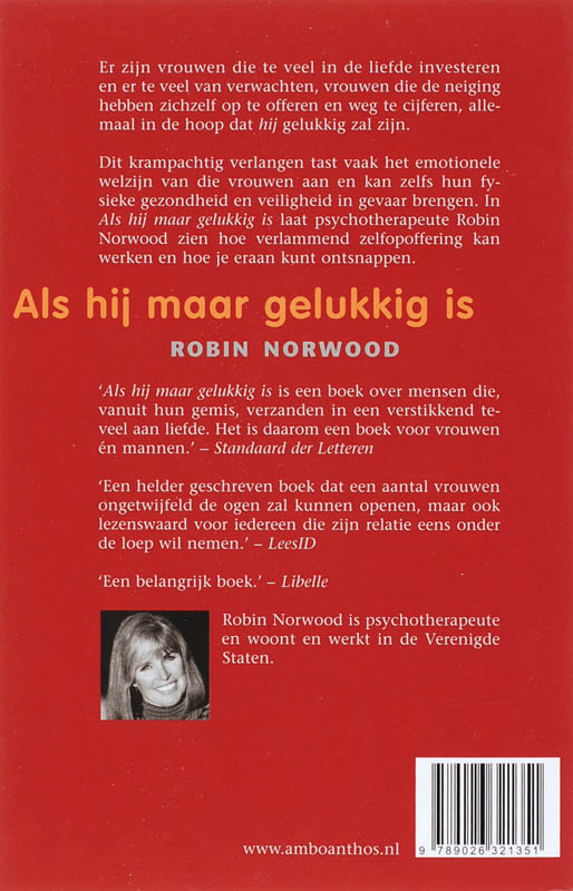 Achterkant van Als hij maar gelukkig is