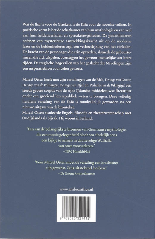 Achterkant van Edda