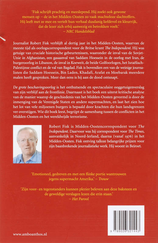 Achterkant van De grote beschavingsoorlog
