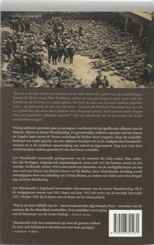 Achterkant van Somme 1916