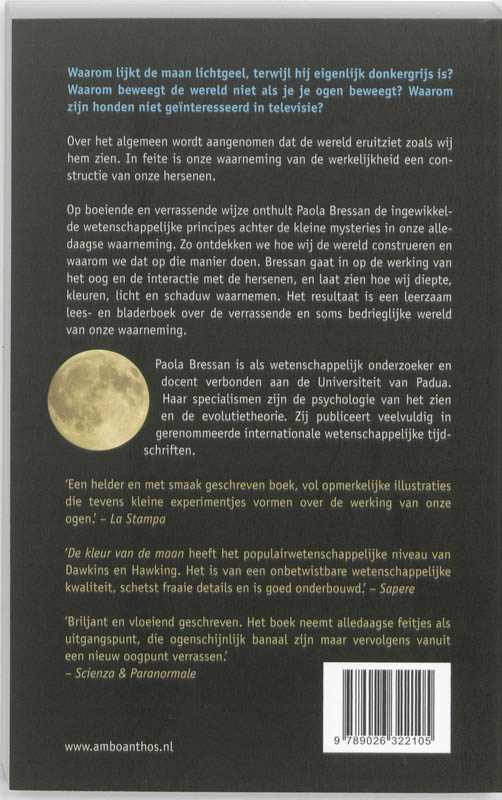 Achterkant van De kleur van de maan