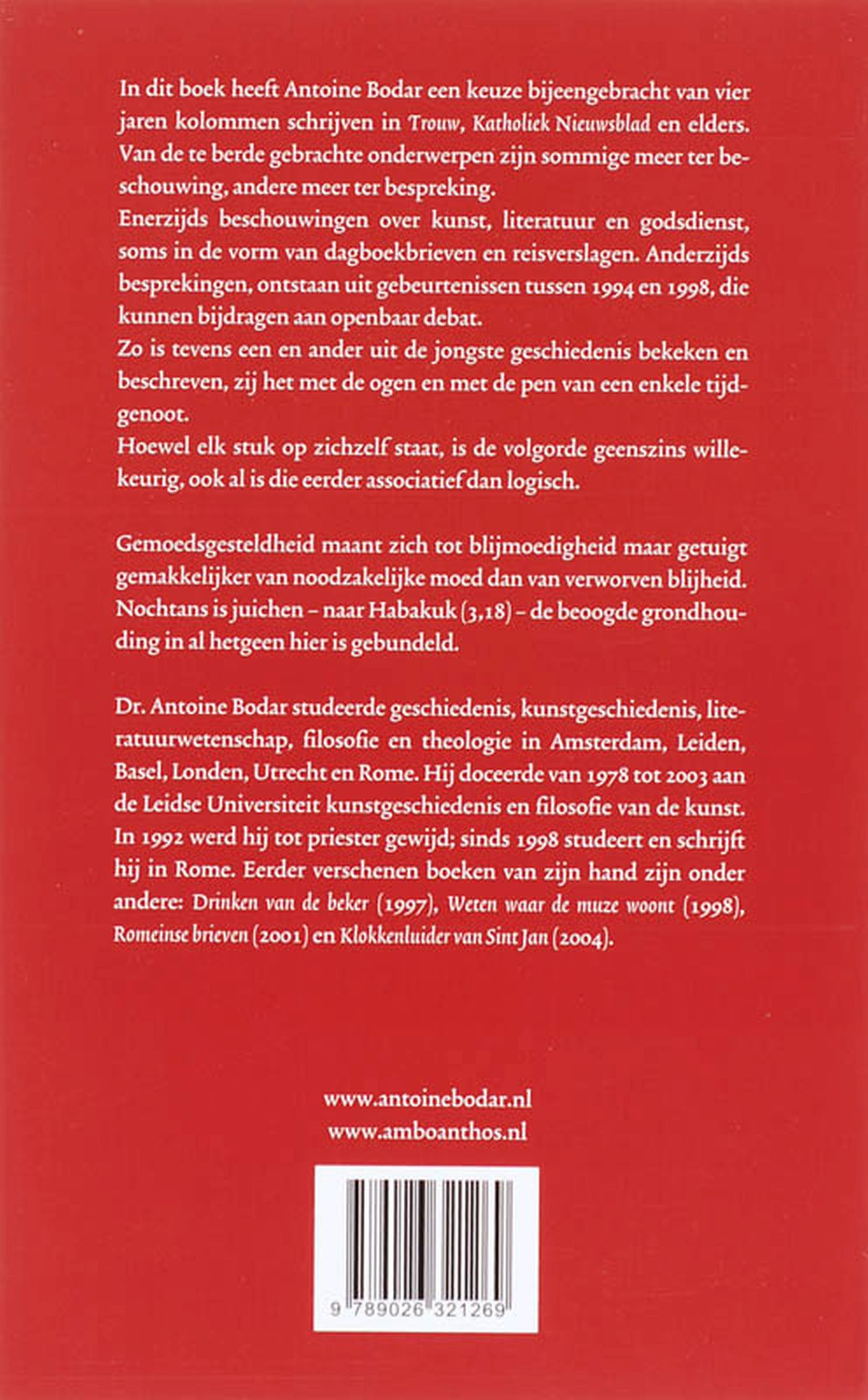 Achterkant van Nochtans zal ik juichen