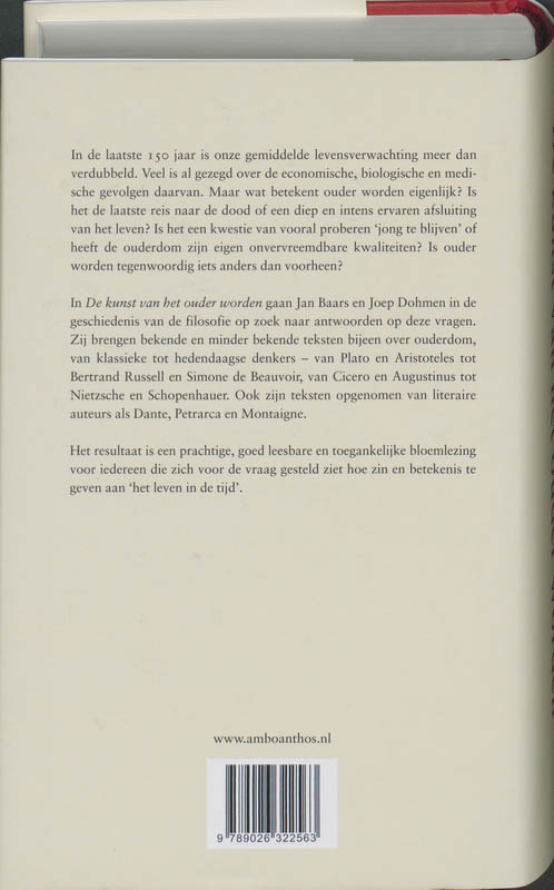 Achterkant van De kunst van het ouder worden