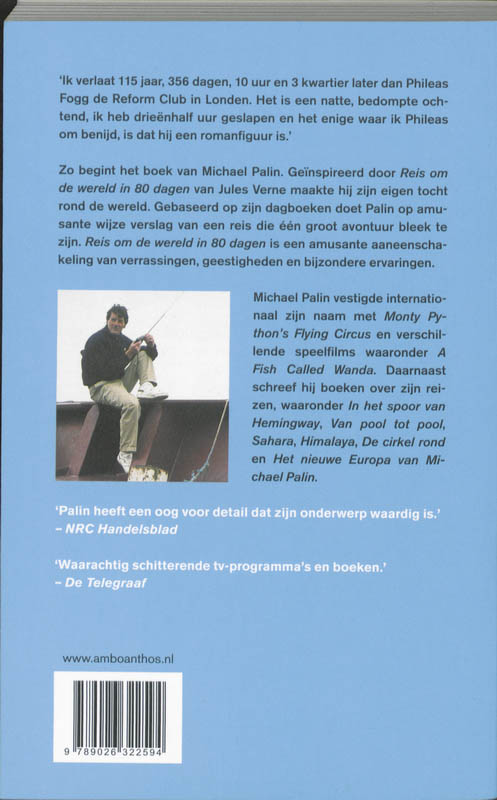 Achterkant van Reis om de wereld in 80 dagen