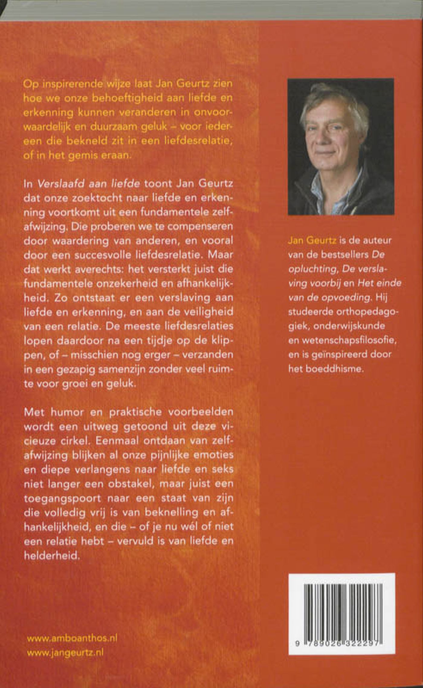 Achterkant van Verslaafd aan liefde