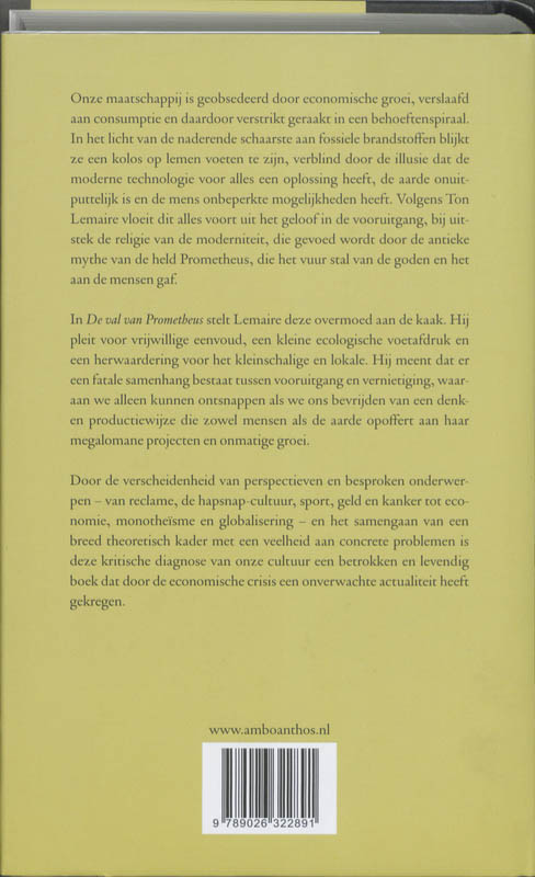 Achterkant van De val van Prometheus