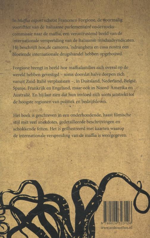 Achterkant van Maffia Export