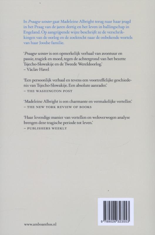 Achterkant van Praagse winter