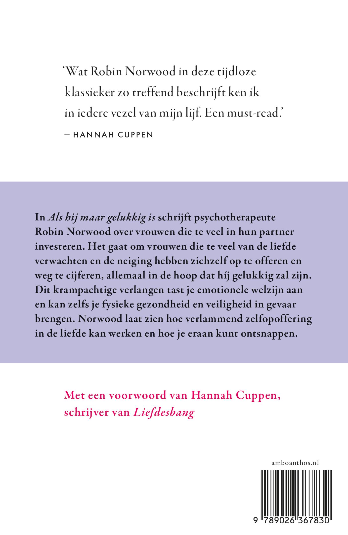 Achterkant van Als hij maar gelukkig is