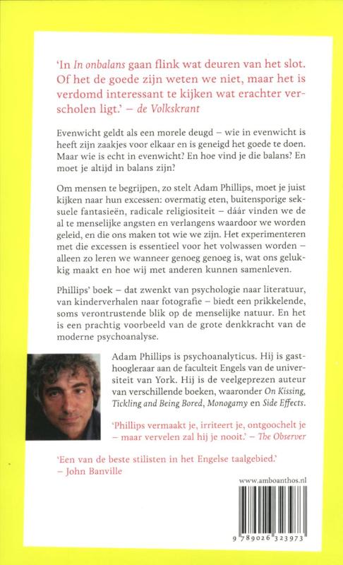 Achterkant van In onbalans