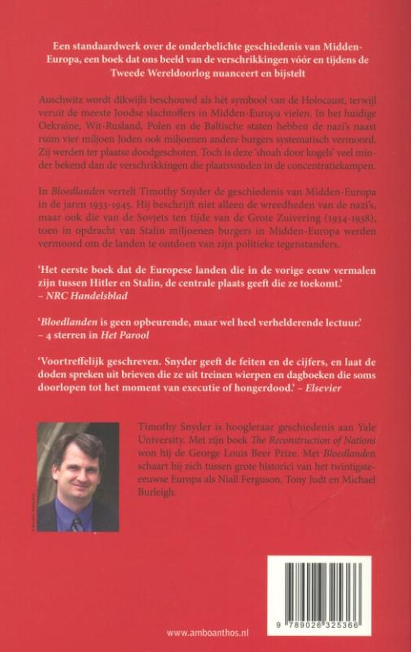 Achterkant van Bloedlanden