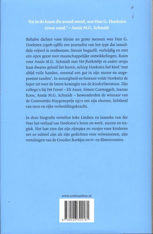Achterkant van Han. G. Hoekstra