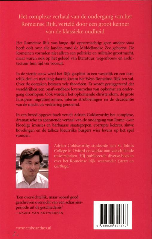Achterkant van De val van Rome