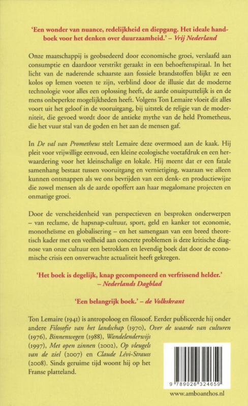 Achterkant van De val van Prometheus