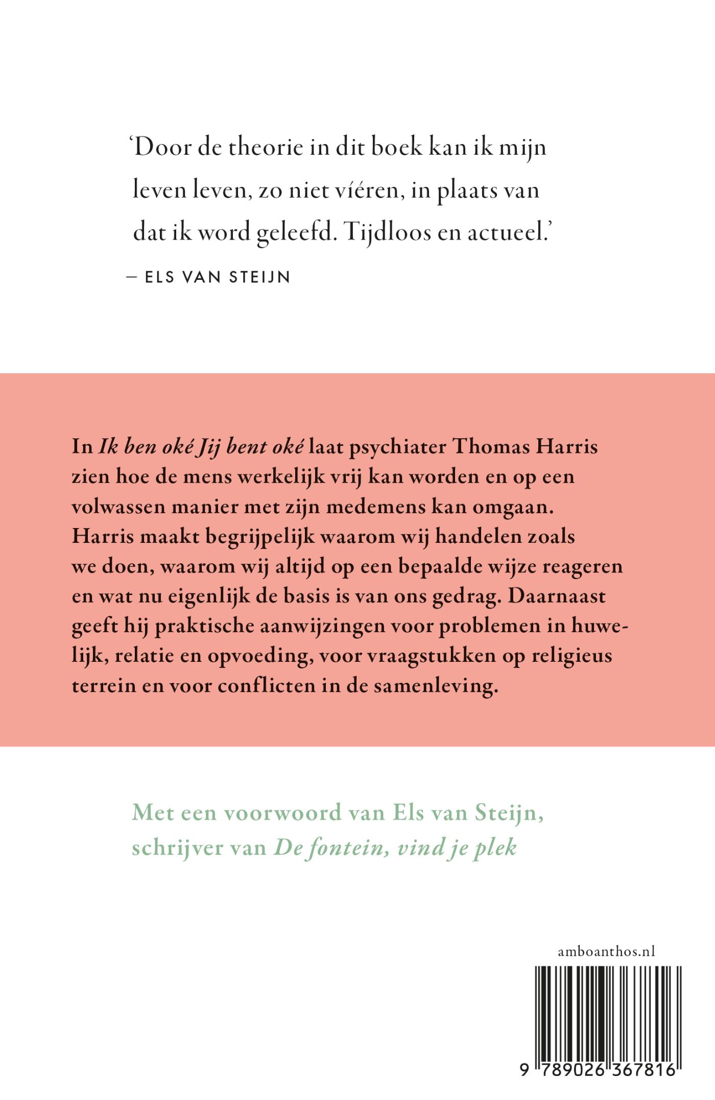 Achterkant van Ik ben o.k., jij bent o.k.