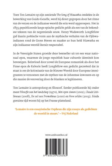 Achterkant van Het lied van Hiawatha