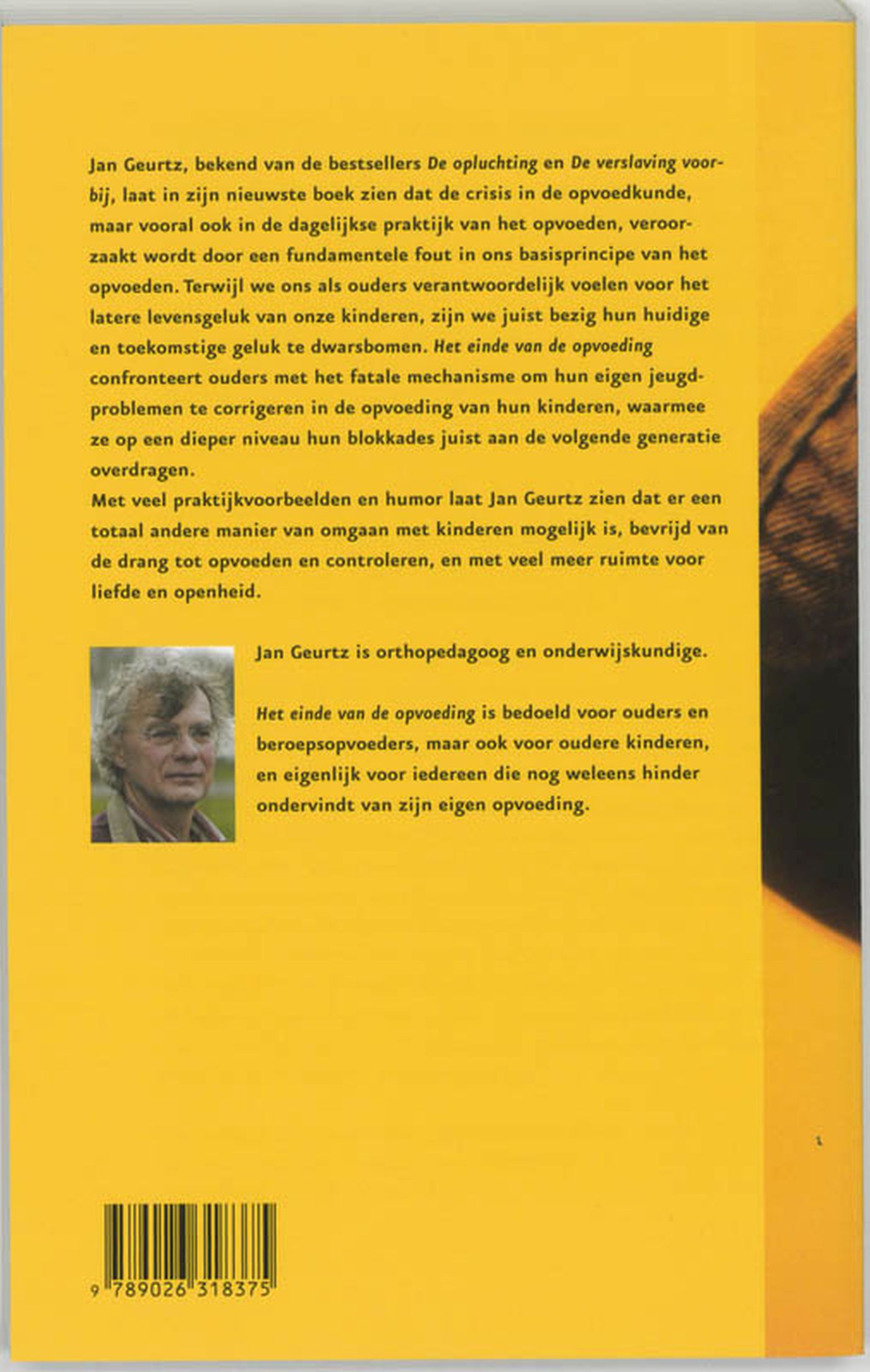 Achterkant van Einde van de opvoeding