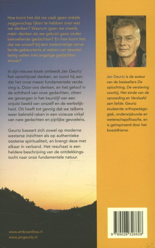 Achterkant van Verslaafd aan denken