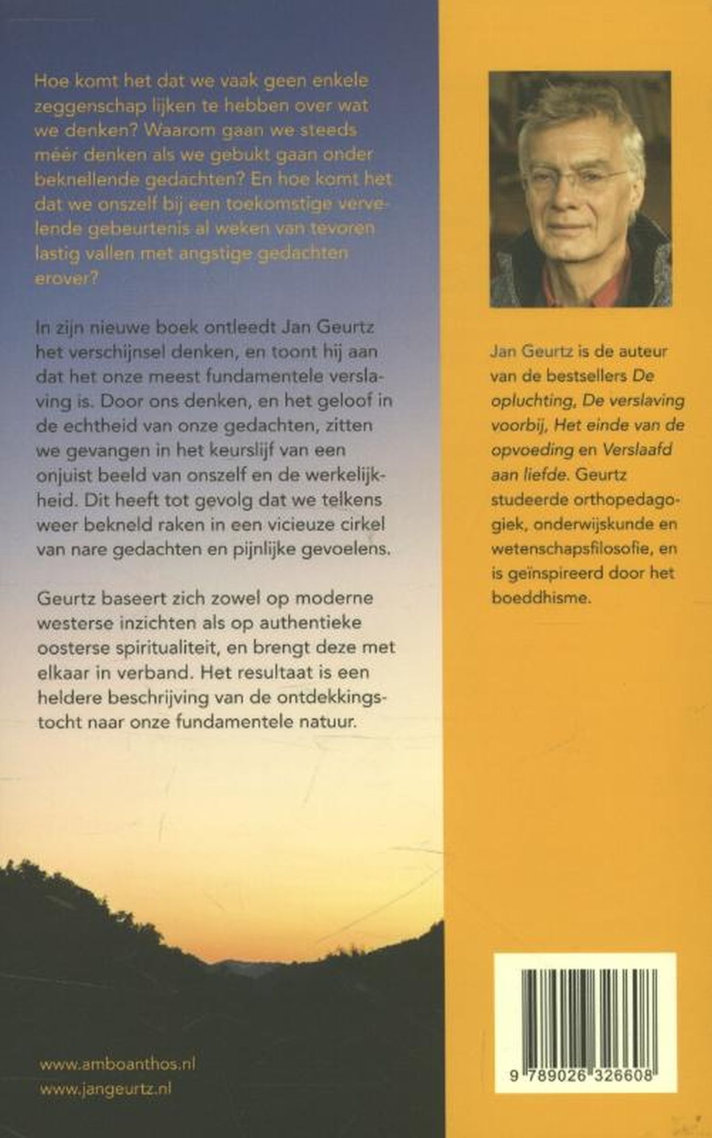 Achterkant van Verslaafd aan denken