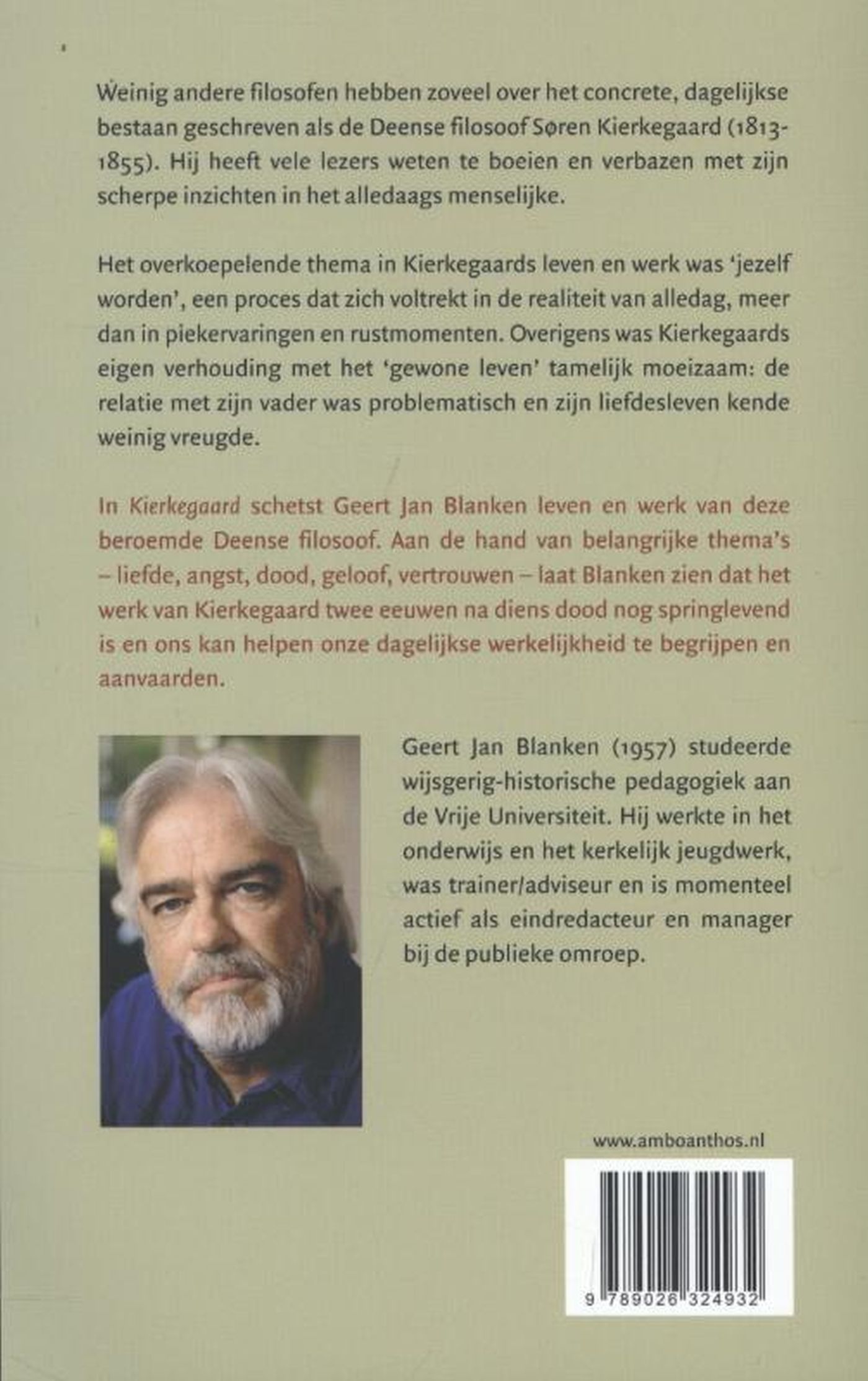 Achterkant van Kierkegaard