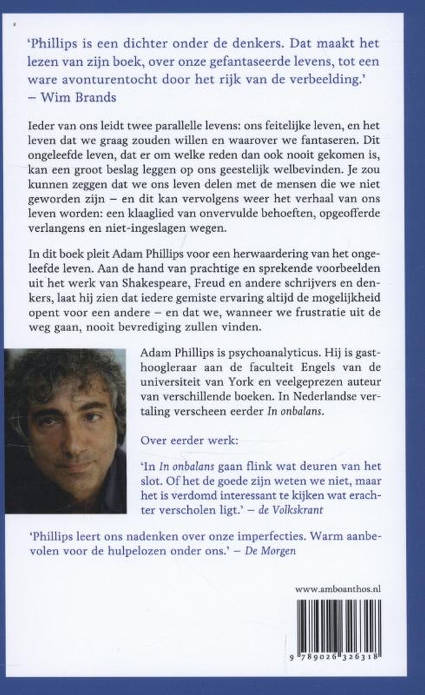Achterkant van Het ongeleefde leven