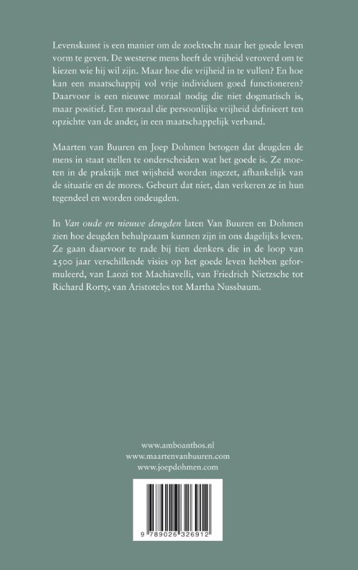 Achterkant van Van oude en nieuwe deugden