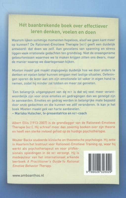 Achterkant van Moeten maakt gek