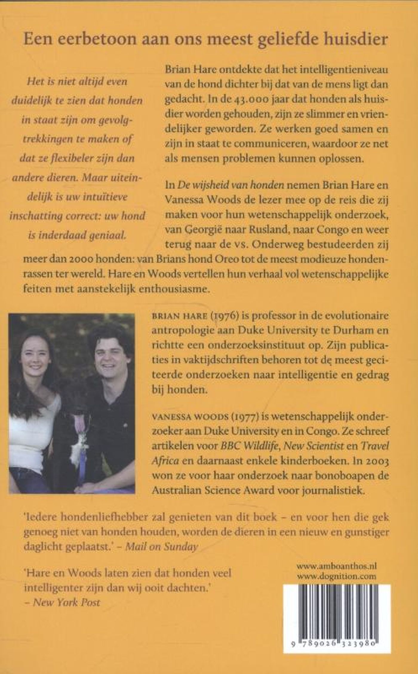 Achterkant van De wijsheid van honden