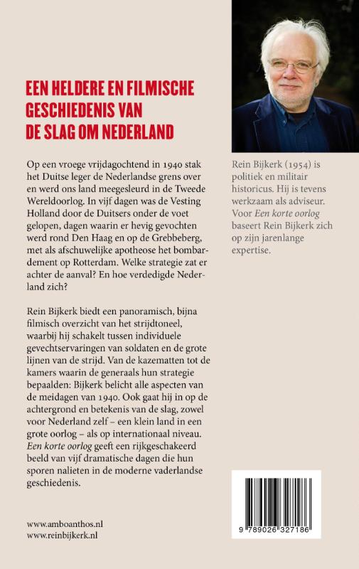 Achterkant van Een korte oorlog