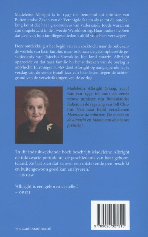 Achterkant van Praagse winter