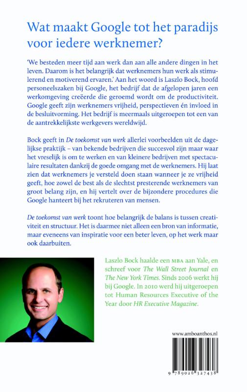 Achterkant van De toekomst van werk
