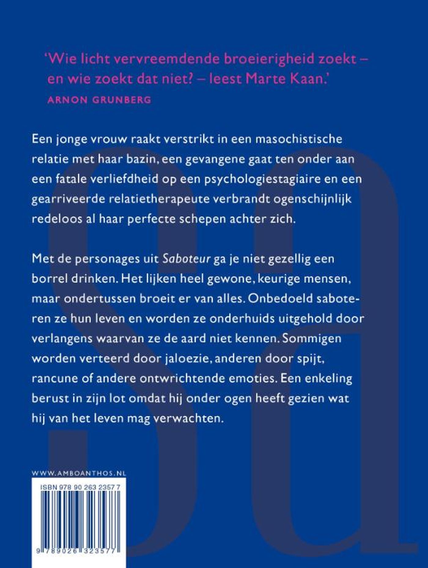 Achterkant van Saboteur