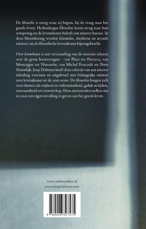 Achterkant van Over levenskunst