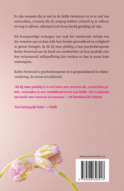 Achterkant van Als hij maar gelukkig is