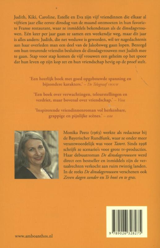 Achterkant van De dinsdagvrouwen