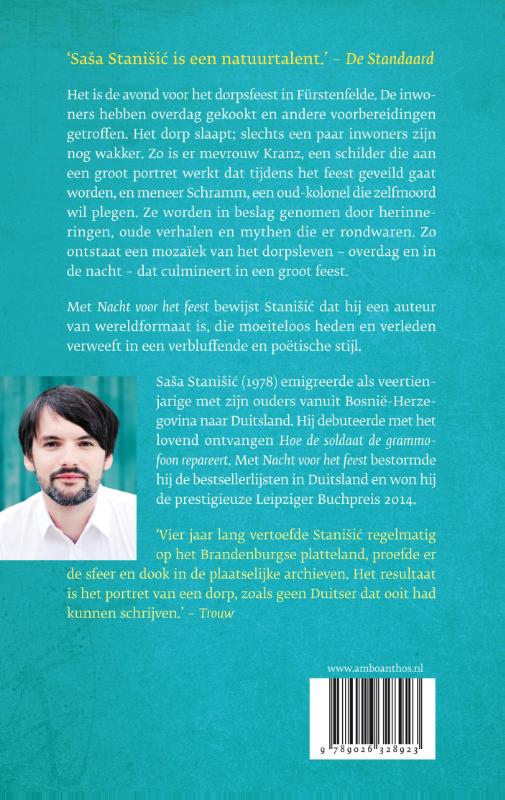 Achterkant van Nacht voor het feest