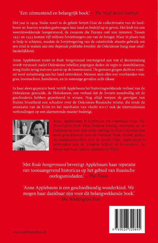 Achterkant van Rode hongersnood