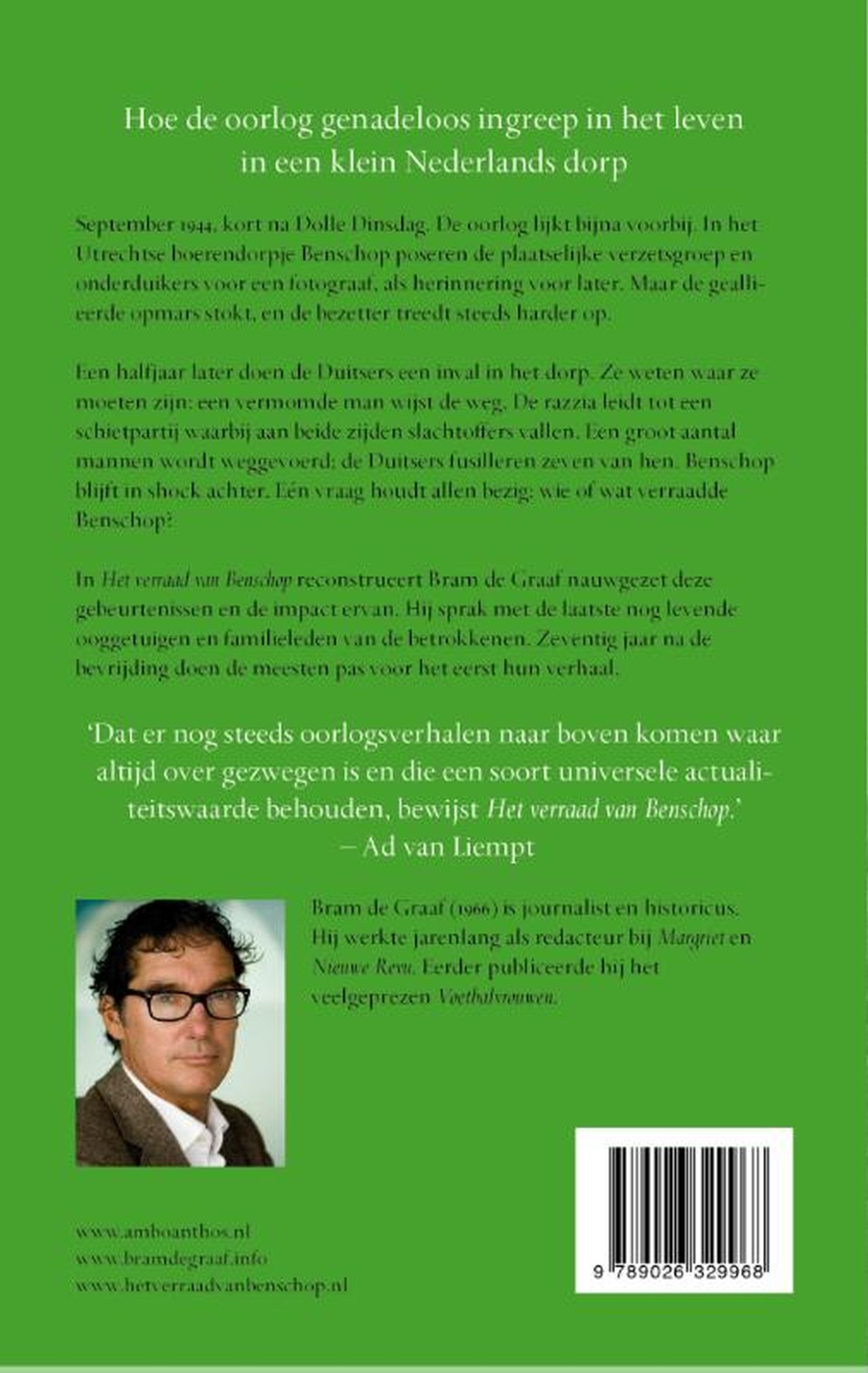 Achterkant van Het verraad van Benschop