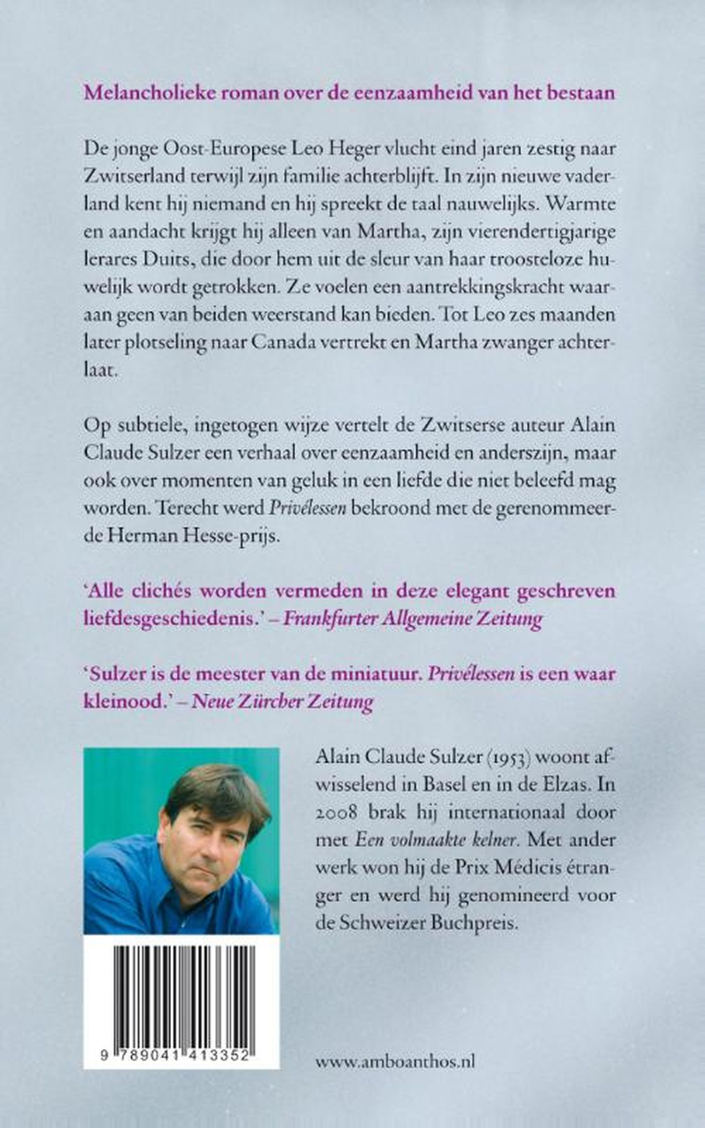 Achterkant van Privelessen
