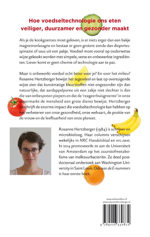 Achterkant van Ode aan de e-nummers