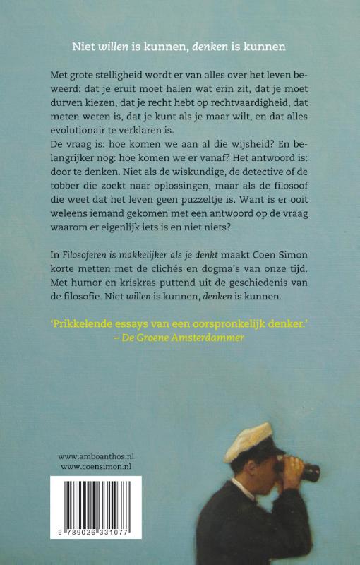 Achterkant van Filosoferen is makkelijker als je denkt