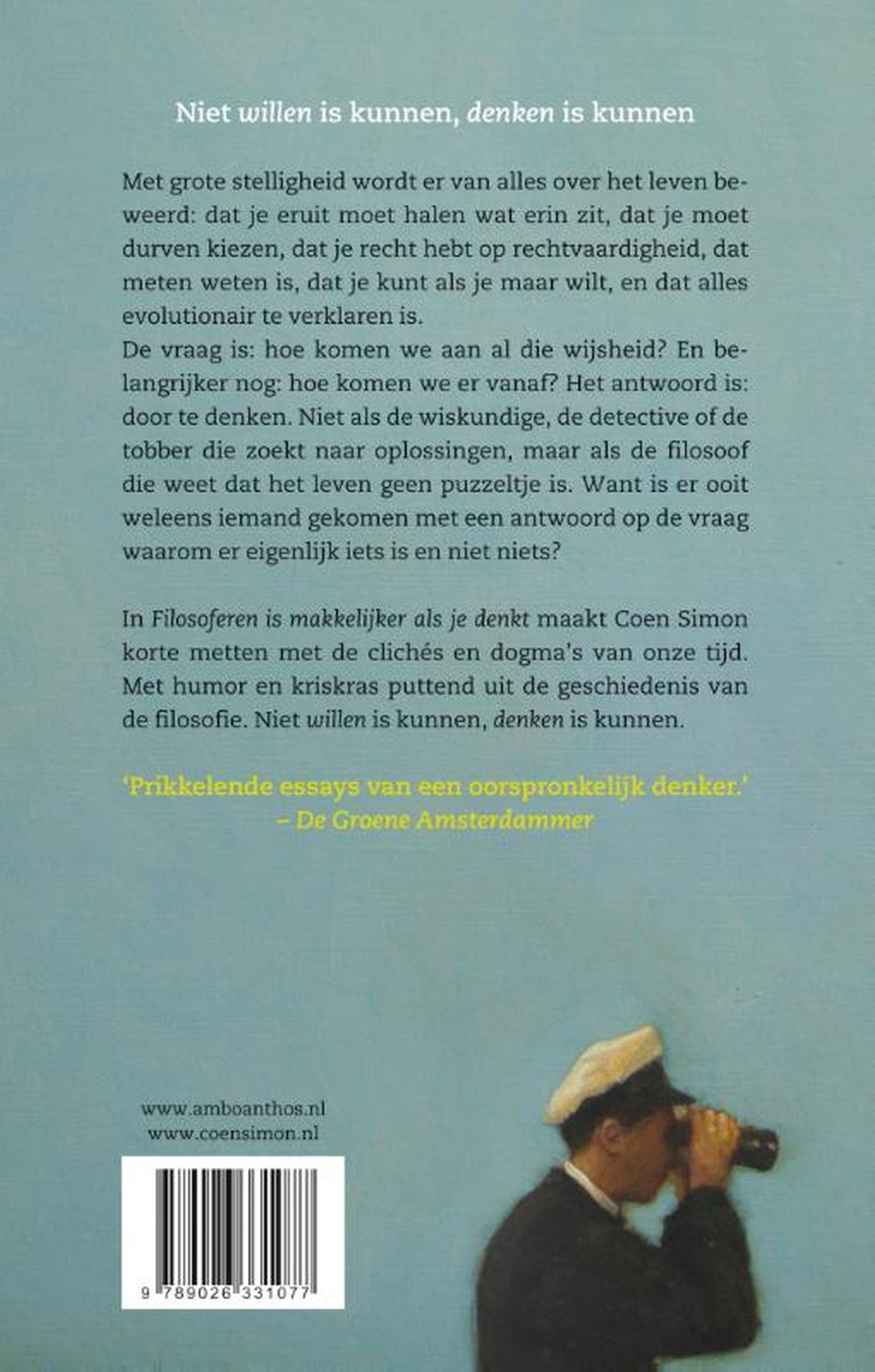 Achterkant van Filosoferen is makkelijker als je denkt